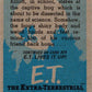 1982 Topps E.T. The Extraterrestrial #28 Elliott in School Image 2