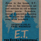1982 Topps E.T. The Extraterrestrial #30 E.T. Watching T.V.! Image 2