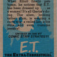 1982 Topps E.T. The Extraterrestrial #36 Dressed Up By Gertie! Image 2