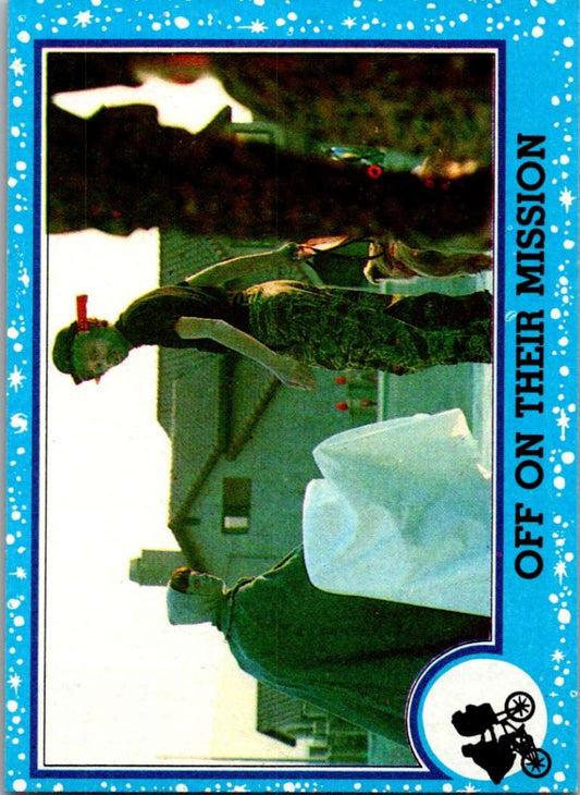 1982 Topps E.T. The Extraterrestrial #43 Off On Their Mission Image 1
