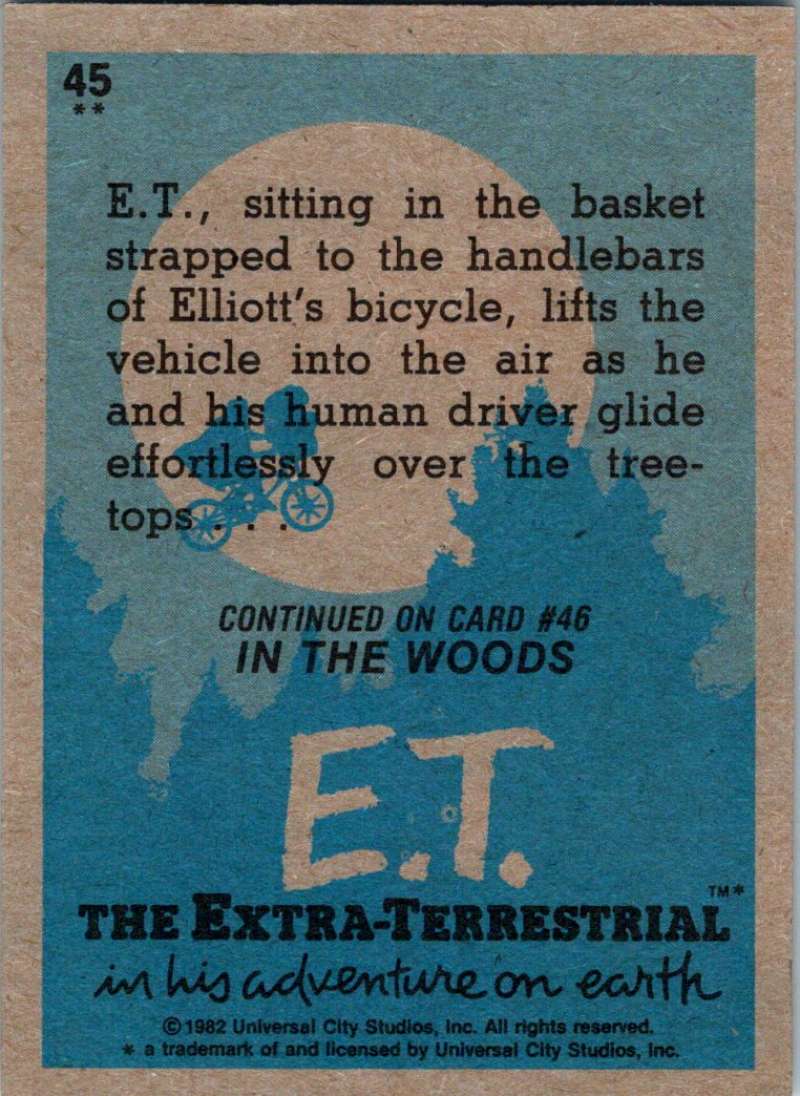 1982 Topps E.T. The Extraterrestrial #45 Night Ride
