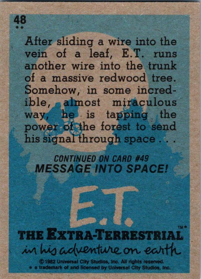 1982 Topps E.T. The Extraterrestrial #48 Testing the Communicator Image 2