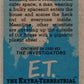 1982 Topps E.T. The Extraterrestrial #52 Spaceman at the Door!
