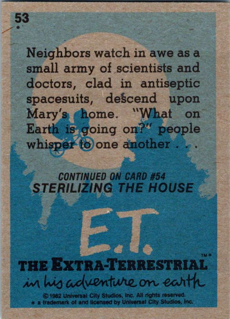 1982 Topps E.T. The Extraterrestrial #53 The Investigators Image 2