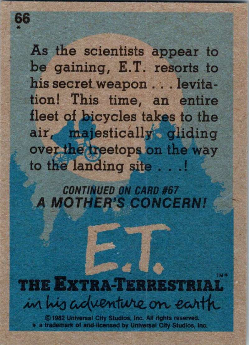 1982 Topps E.T. The Extraterrestrial #66 For the Love of E.T.! Image 2