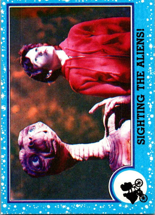 1982 Topps E.T. The Extraterrestrial #69 Sighting the Aliens!