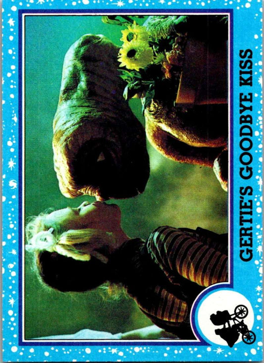 1982 Topps E.T. The Extraterrestrial #74 Gertie's Goodbye Kiss Image 1