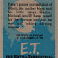 1982 Topps E.T. The Extraterrestrial #82 Elliott's Family Image 2
