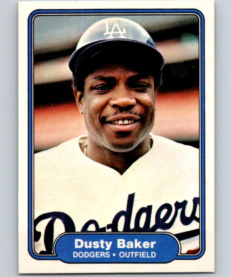 1982 Fleer #1 Dusty Baker Dodgers Image 1