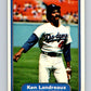 1982 Fleer #11 Ken Landreaux Dodgers Image 1