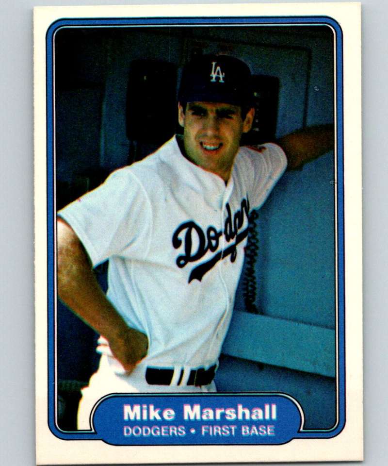 1982 Fleer #13 Mike Marshall RC Rookie Dodgers