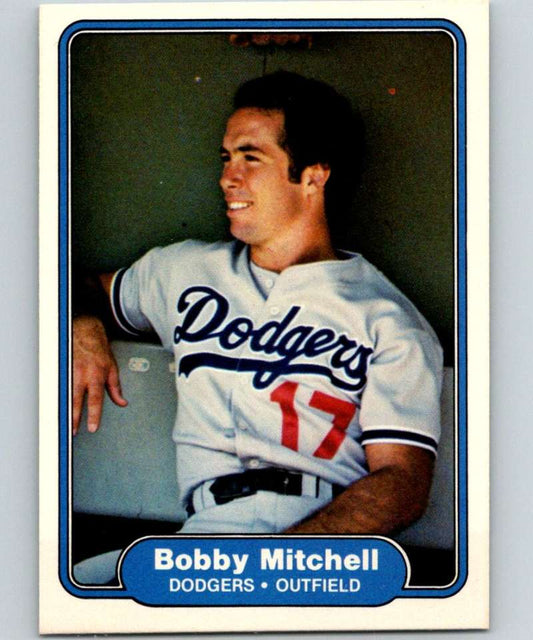 1982 Fleer #14 Bobby Mitchell RC Rookie Dodgers