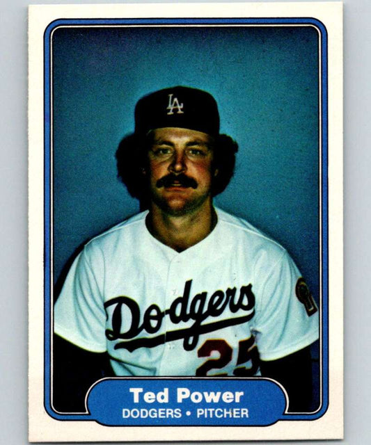 1982 Fleer #17 Ted Power RC Rookie Dodgers Image 1