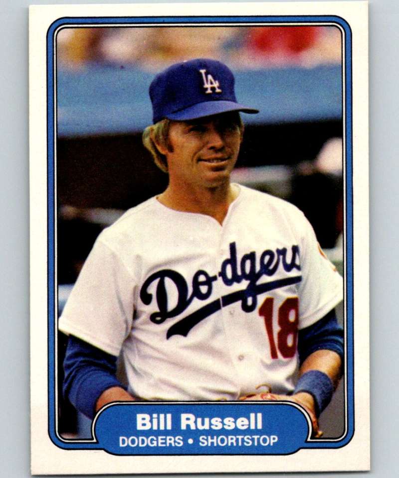 1982 Fleer #20 Bill Russell Dodgers Image 1