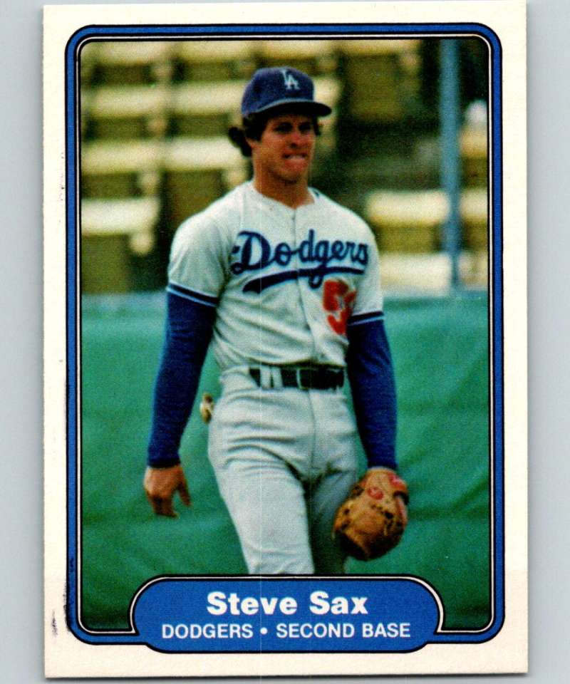 1982 Fleer #21 Steve Sax RC Rookie Dodgers