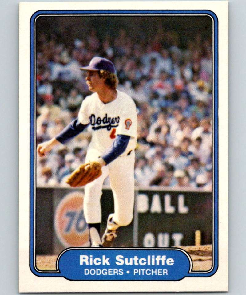 1982 Fleer #25 Rick Sutcliffe Dodgers Image 1