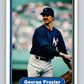 1982 Fleer #35 George Frazier Yankees Image 1