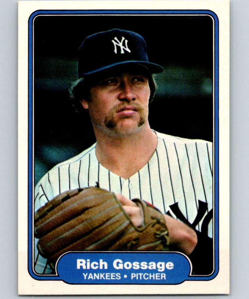 1982 Fleer #37 Rich Gossage Yankees Image 1