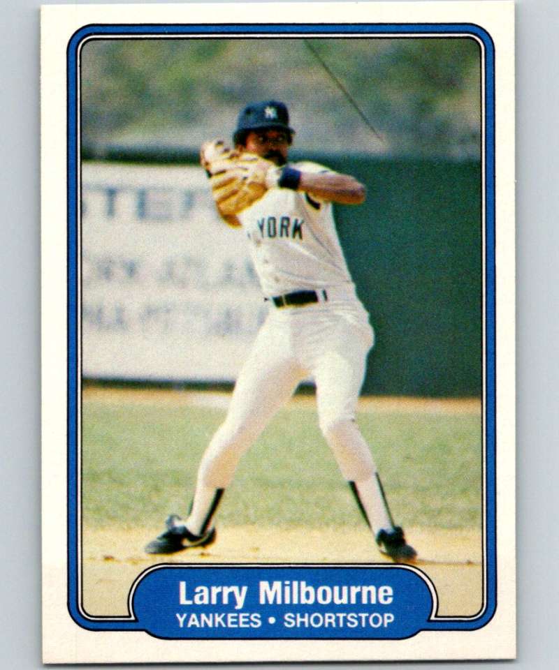 1982 Fleer #42 Larry Milbourne Yankees Image 1