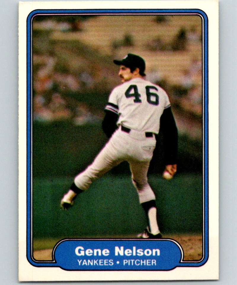 1982 Fleer #45 Gene Nelson RC Rookie Yankees Image 1