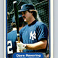 1982 Fleer #51 Dave Revering Yankees Image 1