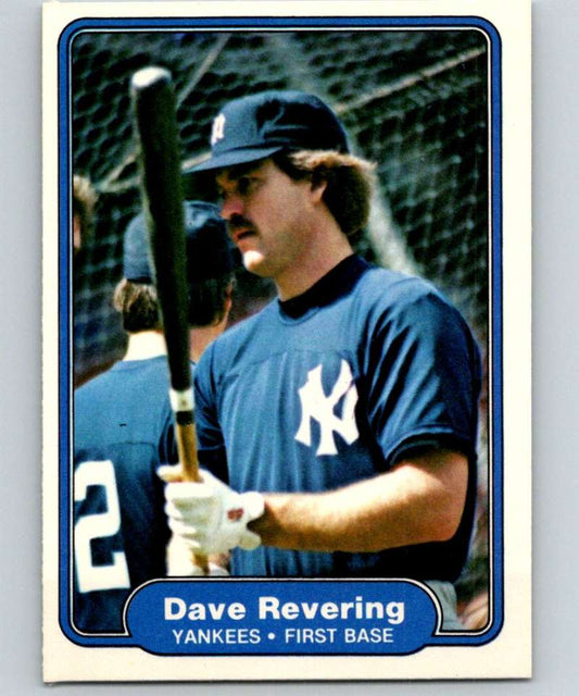 1982 Fleer #51 Dave Revering Yankees Image 1