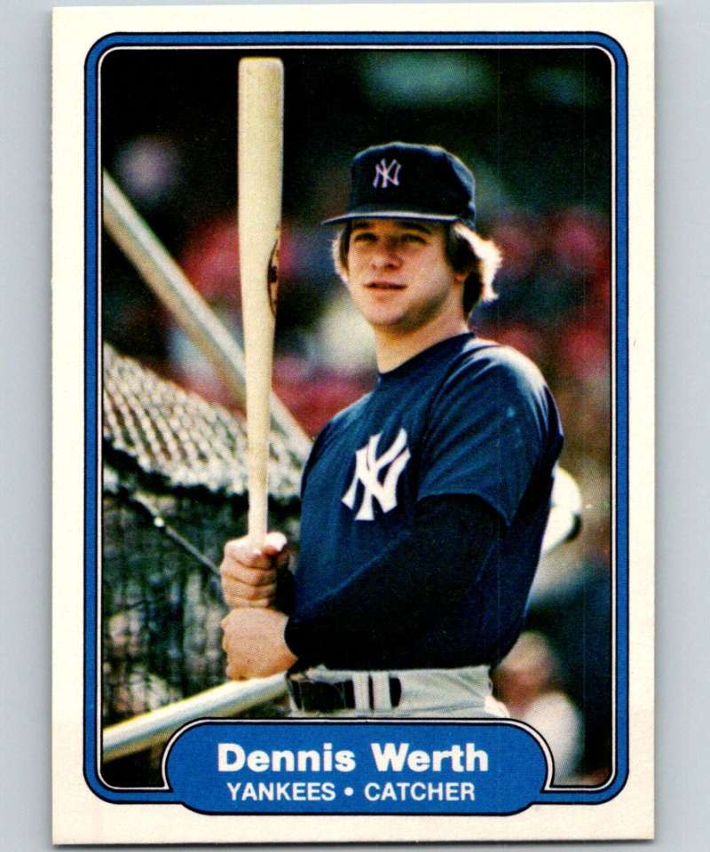 1982 Fleer #55 Dennis Werth Yankees Image 1