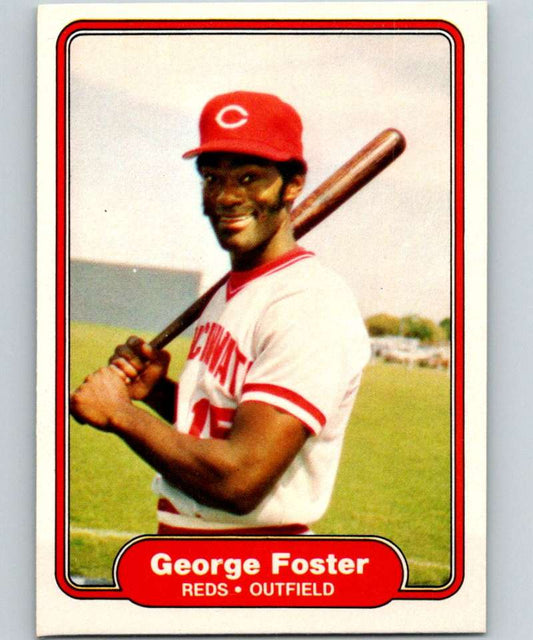 1982 Fleer #66 George Foster Reds Image 1