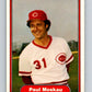1982 Fleer #76 Paul Moskau Reds Image 1