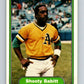 1982 Fleer #86 Shooty Babitt RC Rookie Athletics Image 1