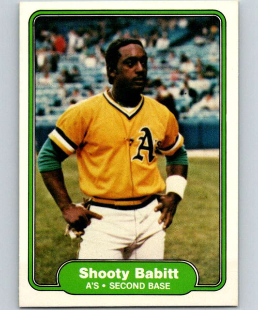 1982 Fleer #86 Shooty Babitt RC Rookie Athletics Image 1