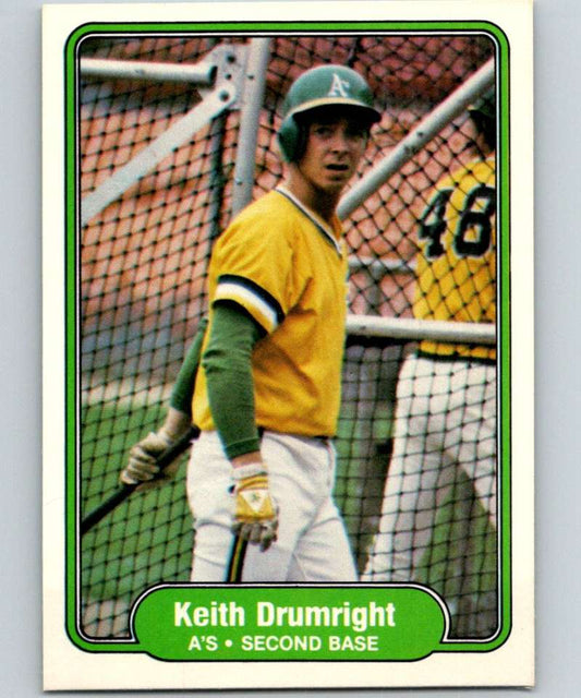 1982 Fleer #89 Keith Drumright RC Rookie Athletics Image 1