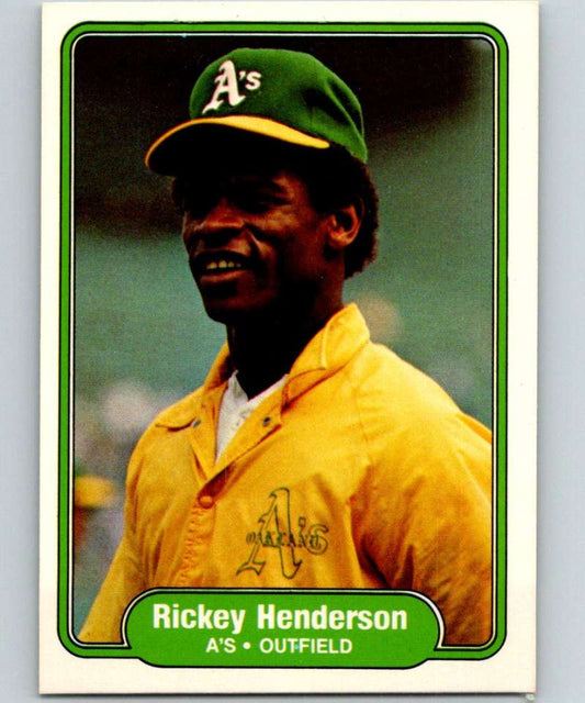 1982 Fleer #92 Rickey Henderson Athletics