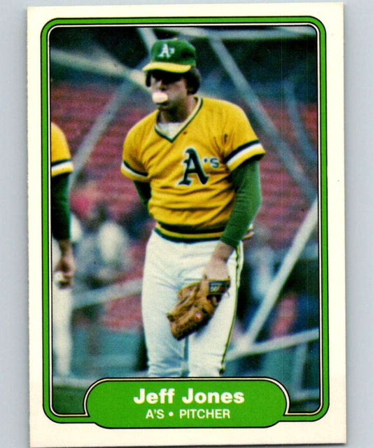 1982 Fleer #94 Jeff Jones Athletics Image 1