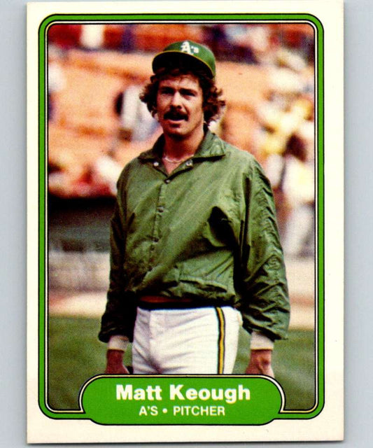 1982 Fleer #95 Matt Keough Athletics Image 1