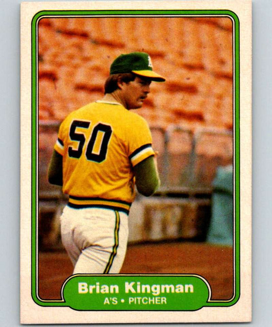 1982 Fleer #96 Brian Kingman Athletics Image 1