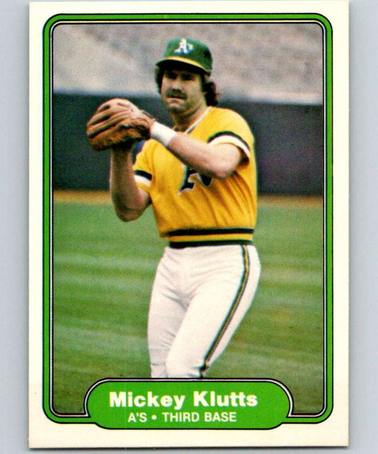 1982 Fleer #97 Mickey Klutts Athletics Image 1
