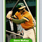 1982 Fleer #100 Dave McKay Athletics Image 1