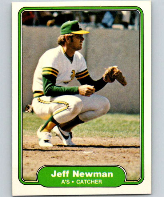 1982 Fleer #102 Jeff Newman Athletics Image 1