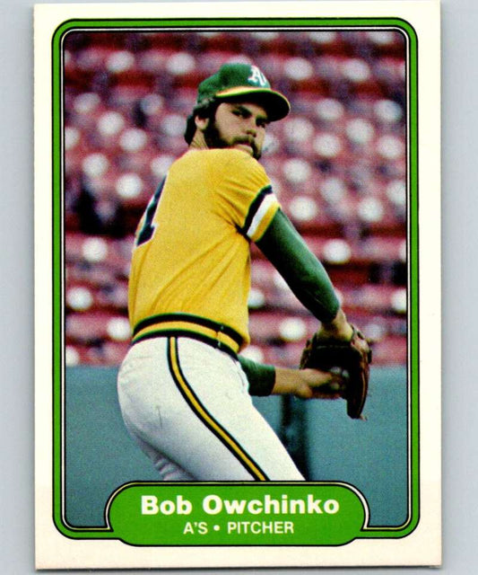1982 Fleer #104 Bob Owchinko Athletics Image 1