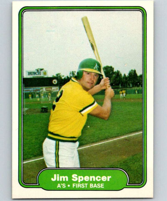 1982 Fleer #107 Jim Spencer Athletics Image 1