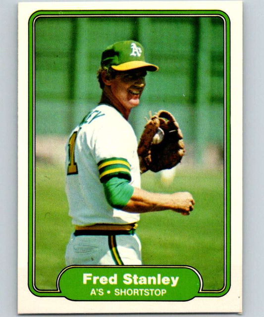 1982 Fleer #108 Fred Stanley Athletics Image 1
