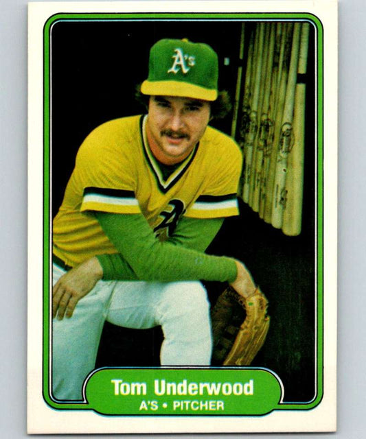 1982 Fleer #109 Tom Underwood Athletics Image 1