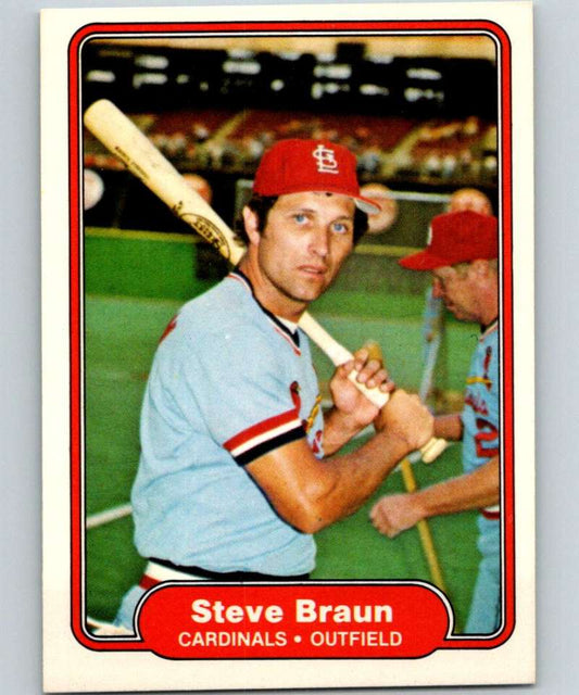 1982 Fleer #111 Steve Braun Cardinals Image 1