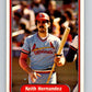 1982 Fleer #114 Keith Hernandez Cardinals