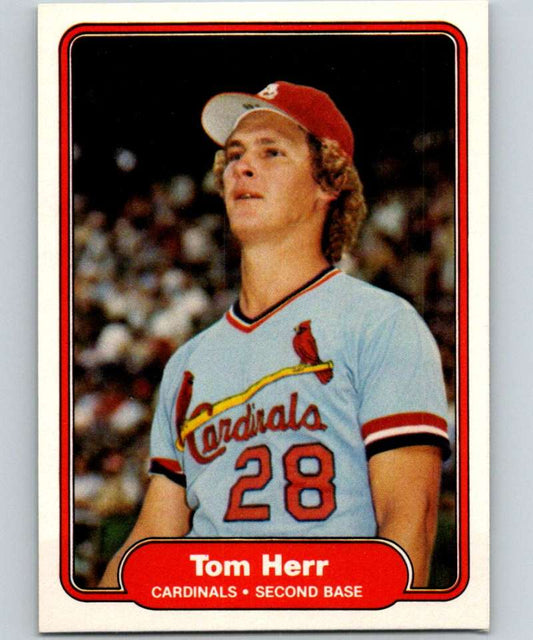 1982 Fleer #115 Tom Herr Cardinals Image 1