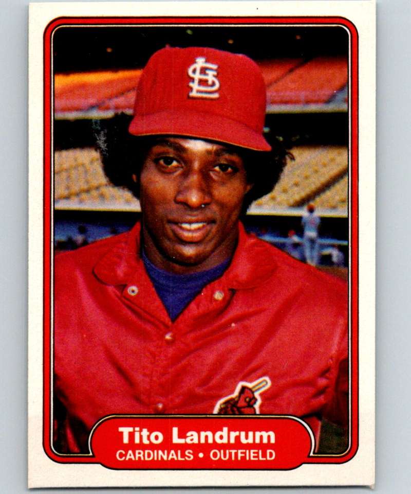 1982 Fleer #118 Tito Landrum Cardinals Image 1