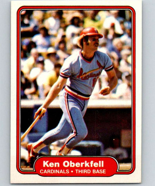 1982 Fleer #123 Ken Oberkfell Cardinals Image 1