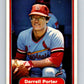 1982 Fleer #124 Darrell Porter Cardinals Image 1