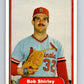 1982 Fleer #127 Bob Shirley Cardinals Image 1